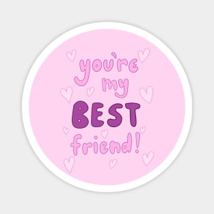 You’re my BEST Friend Doodle Print, made by EndlessEmporium Magnet